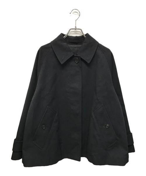 MARGARET HOWELL（マーガレットハウエル）MARGARET HOWELL (マーガレットハウエル) COTTON WOOL TWILL（コットン・ウール・ツイル）ショートコート ブラック サイズ:1の古着・服飾アイテム