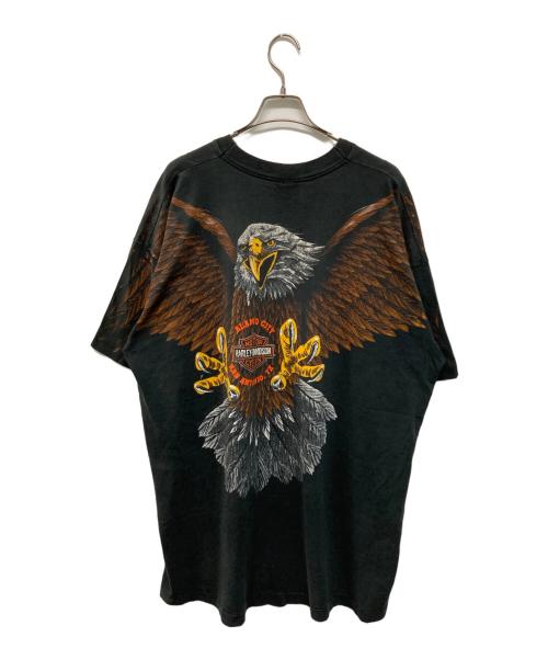 HARLEY-DAVIDSON（ハーレーダビッドソン）HARLEY-DAVIDSON (ハーレーダビッドソン) イーグルプリントTシャツ USA製 90s ヴィンテージ ブラック サイズ:XXXLの古着・服飾アイテム