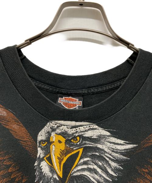 HARLEY-DAVIDSON（ハーレーダビッドソン）HARLEY-DAVIDSON (ハーレーダビッドソン) イーグルプリントTシャツ USA製 90s ヴィンテージ ブラック サイズ:XXXLの古着・服飾アイテム