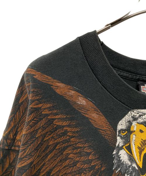 HARLEY-DAVIDSON（ハーレーダビッドソン）HARLEY-DAVIDSON (ハーレーダビッドソン) イーグルプリントTシャツ USA製 90s ヴィンテージ ブラック サイズ:XXXLの古着・服飾アイテム