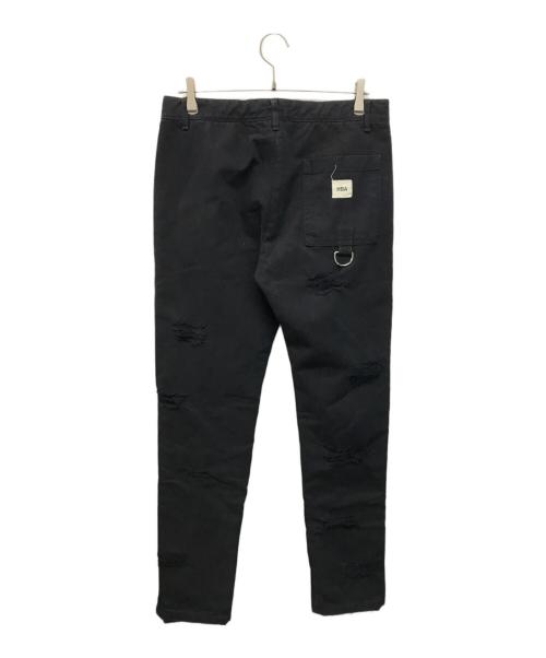 Hood By Air（フッドバイエアー）Hood By Air (フッドバイエアー) ダメージデニムパンツ ブラック サイズ:SIZE 32の古着・服飾アイテム