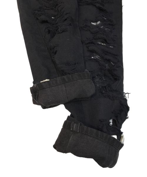 Hood By Air（フッドバイエアー）Hood By Air (フッドバイエアー) ダメージデニムパンツ ブラック サイズ:SIZE 32の古着・服飾アイテム