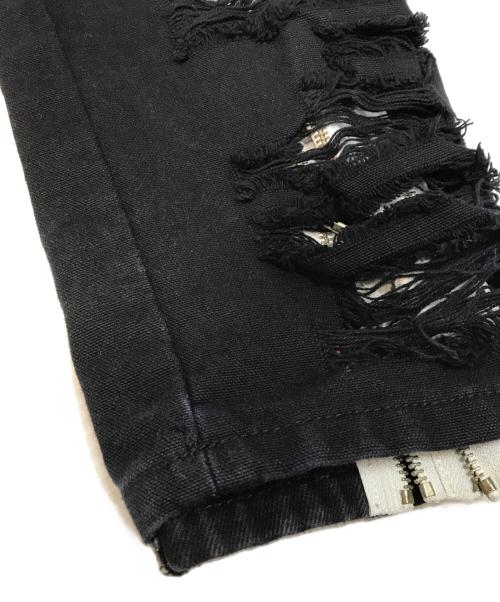 Hood By Air（フッドバイエアー）Hood By Air (フッドバイエアー) ダメージデニムパンツ ブラック サイズ:SIZE 32の古着・服飾アイテム
