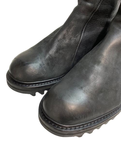 JULIUS（ユリウス）JULIUS (ユリウス) レザージップブーツ モード 日本製 ブラック サイズ:SIZE 7の古着・服飾アイテム