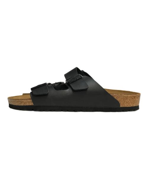 BIRKENSTOCK（ビルケンシュトック）BIRKENSTOCK (ビルケンシュトック) arizona レザー ベルトサンダル ブラック×ブラウン サイズ:28.5cmの古着・服飾アイテム
