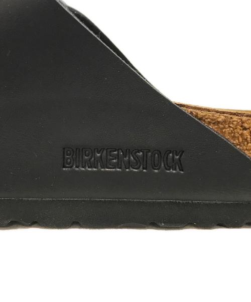 BIRKENSTOCK（ビルケンシュトック）BIRKENSTOCK (ビルケンシュトック) arizona レザー ベルトサンダル ブラック×ブラウン サイズ:28.5cmの古着・服飾アイテム