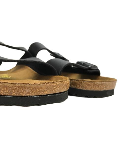 BIRKENSTOCK（ビルケンシュトック）BIRKENSTOCK (ビルケンシュトック) arizona レザー ベルトサンダル ブラック×ブラウン サイズ:28.5cmの古着・服飾アイテム