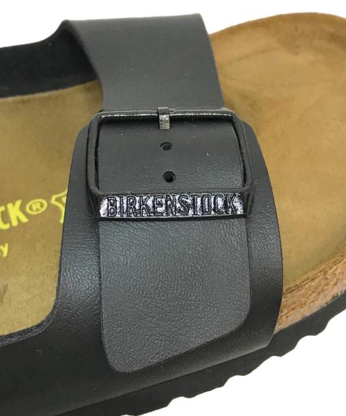 BIRKENSTOCK（ビルケンシュトック）BIRKENSTOCK (ビルケンシュトック) arizona レザー ベルトサンダル ブラック×ブラウン サイズ:28.5cmの古着・服飾アイテム