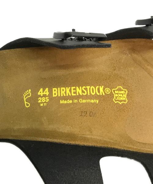 BIRKENSTOCK（ビルケンシュトック）BIRKENSTOCK (ビルケンシュトック) arizona レザー ベルトサンダル ブラック×ブラウン サイズ:28.5cmの古着・服飾アイテム