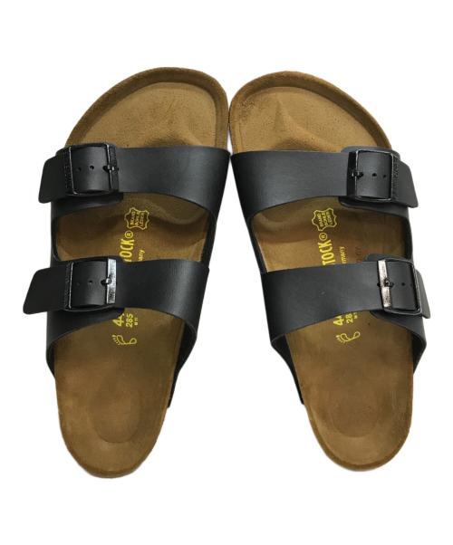 BIRKENSTOCK（ビルケンシュトック）BIRKENSTOCK (ビルケンシュトック) arizona レザー ベルトサンダル ブラック×ブラウン サイズ:28.5cmの古着・服飾アイテム