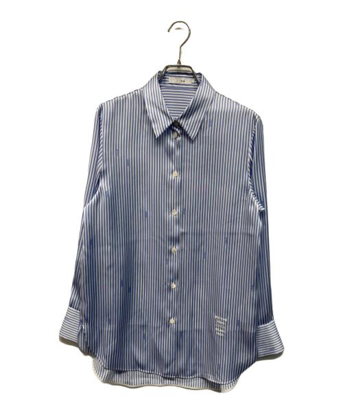 icB（アイシービー）icB (アイシービー) LONDONストライプシャツ ブルー サイズ:SIZE 4の古着・服飾アイテム