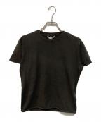 AURALEEオーラリー）の古着「BRUSHED ORGANIC COTTON JERSEY TEE(ブラッシュド オーガニック コットン ジャージー ティー) 26SS ドメス 日本製」｜ブラック