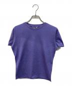 AURALEEオーラリー）の古着「BRUSHED ORGANIC COTTON JERSEY TEE(ブラッシュド オーガニック コットン ジャージー ティー) 26SS ドメス 日本製」｜パープル