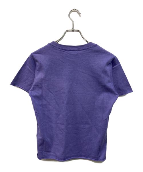 AURALEE（オーラリー）AURALEE (オーラリー) BRUSHED ORGANIC COTTON JERSEY TEE(ブラッシュド オーガニック コットン ジャージー ティー) 26SS ドメス 日本製 パープル サイズ:SIZE 1 未使用品の古着・服飾アイテム