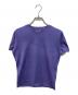 AURALEE（オーラリー）の古着「BRUSHED ORGANIC COTTON JERSEY TEE(ブラッシュド オーガニック コットン ジャージー ティー) 26SS ドメス 日本製」｜パープル