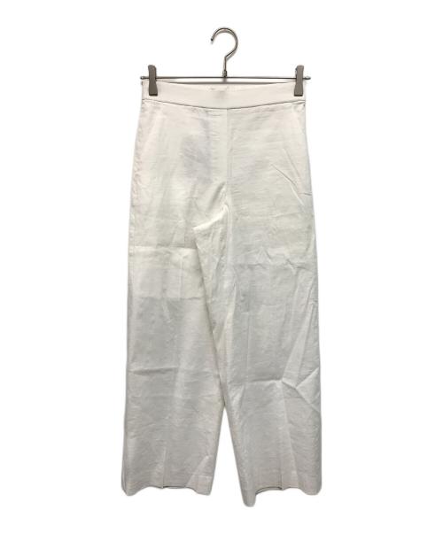 theory（セオリー）theory (セオリー) ストレッチリネンストレートプルオンパンツ Good Crunch ホワイト サイズ:SIZE 00 未使用品の古着・服飾アイテム