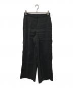 theory luxeセオリーリュクス）の古着「ピンタックワイドレッグパンツ - Sora - D  26SS販売アイテムoby」｜ブラック