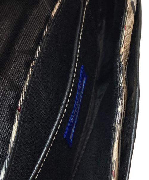 BURBERRY BLUE LABEL（バーバリー ブルー レーベル）BURBERRY BLUE LABEL (バーバリー ブルー レーベル) 2WAYノヴァチェックサッチェルバッグ ベージュ×ブラックの古着・服飾アイテム