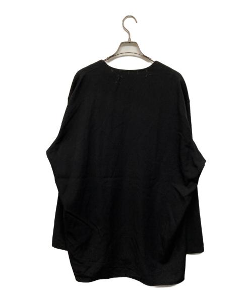 Yohji Yamamoto pour homme（ヨウジヤマモト プールオム）Yohji Yamamoto pour homme REPLICA Embroidery Tunic Shirt(レプリカ エンブロイダリー チュニック シャツ) 日本製 ドメス モード ブラック サイズ:SIZE 3の古着・服飾アイテム