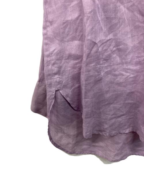 DRIES VAN NOTEN（ドリスヴァンノッテン）DRIES VAN NOTEN (ドリスヴァンノッテン) リネンシャツ パープル サイズ:SIZE 48の古着・服飾アイテム