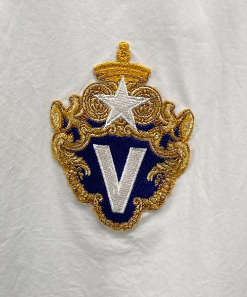 VERSACE（ヴェルサーチェ）VERSACE (ヴェルサーチェ) フロントパッチシャツ ホワイト サイズ:42の古着・服飾アイテム