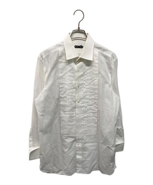TOM FORD（トムフォード）TOM FORD (トムフォード) ピンタックドレスシャツ ホワイト サイズ:40の古着・服飾アイテム