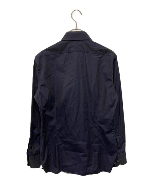 TOM FORD（トムフォード）TOM FORD (トムフォード) ダブルカフスコットンシャツ ネイビー サイズ:38の古着・服飾アイテム