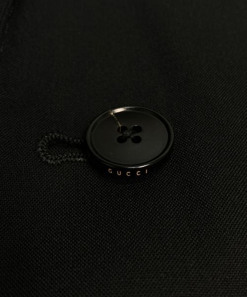 GUCCI（グッチ）GUCCI (グッチ) ウールノッチドラペル テーラードジャケット 2B ブラック サイズ:7-44Rの古着・服飾アイテム