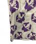 中古・古着 Needles (ニードルズ) S/S One-Up Shirt - ACE/R Papillon Jq.(ショートスリーブ ワンアップ シャツ エース レーヨン パピヨン ジャガード)  日本製 ホワイト×パープル サイズ:L：10000円