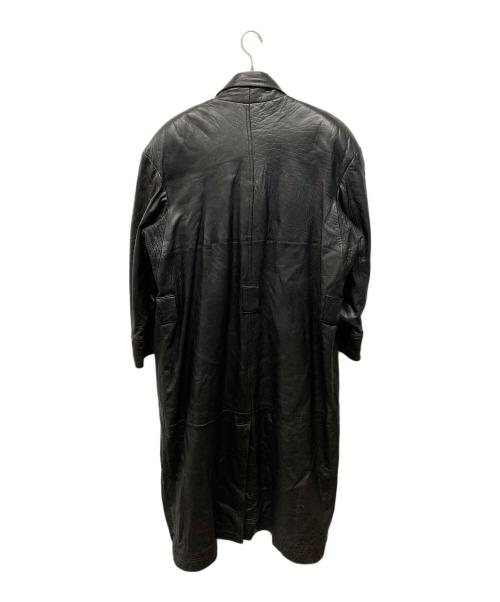 KOHSHIN SATOH（コウシンサトウ）KOHSHIN SATOH (コウシンサトウ) レザーコート ブラック サイズ:Mの古着・服飾アイテム