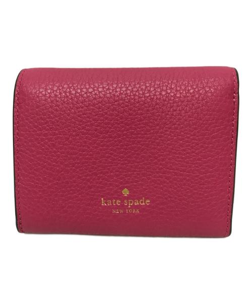 Kate Spade（ケイトスペード）Kate Spade (ケイトスペード) 2つ折り財布　ケイラ ピンクの古着・服飾アイテム
