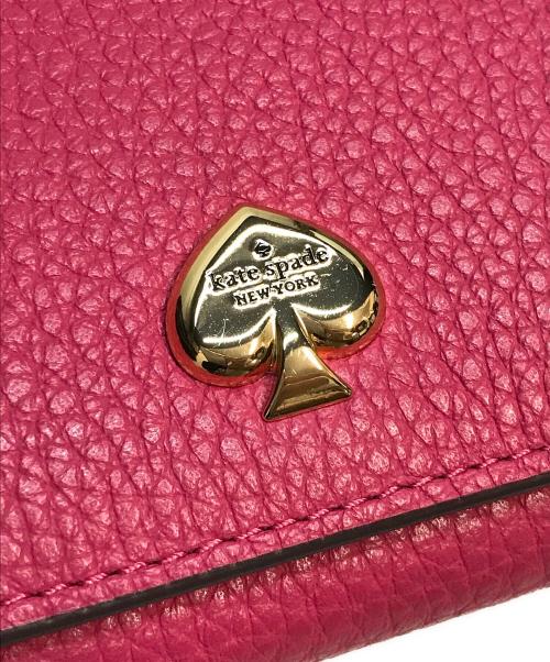 Kate Spade（ケイトスペード）Kate Spade (ケイトスペード) 2つ折り財布　ケイラ ピンクの古着・服飾アイテム