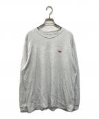 SUPREMEシュプリーム）の古着「Small Box Logo L/S Tee（スモール ボックス ロゴ ロングスリーブ ティー）」｜グレー