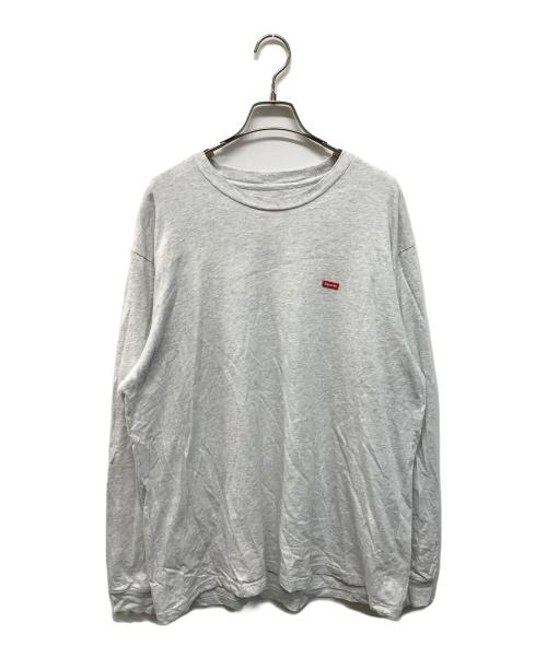 SUPREME（シュプリーム）SUPREME (シュプリーム) Small Box Logo L/S Tee（スモール ボックス ロゴ ロングスリーブ ティー） グレー サイズ:Lの古着・服飾アイテム
