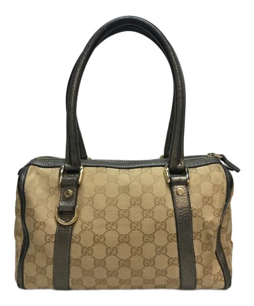 GUCCI（グッチ）GUCCI (グッチ) GGキャンバス ミニボストンバッグ ベージュの古着・服飾アイテム