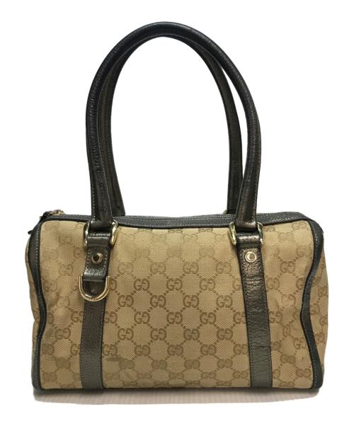 GUCCI（グッチ）GUCCI (グッチ) GGキャンバス ミニボストンバッグ ベージュの古着・服飾アイテム