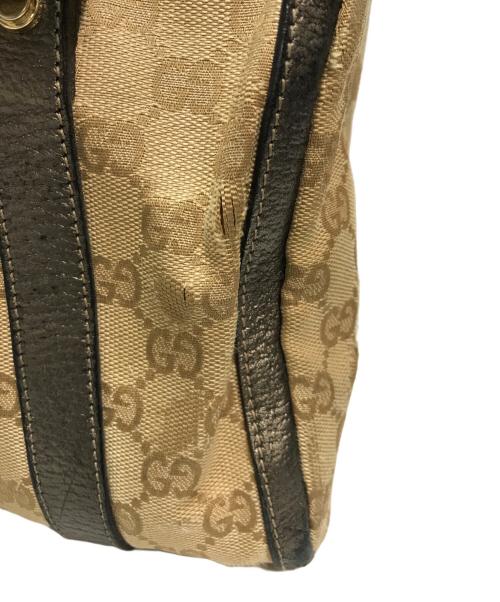 GUCCI（グッチ）GUCCI (グッチ) GGキャンバス ミニボストンバッグ ベージュの古着・服飾アイテム