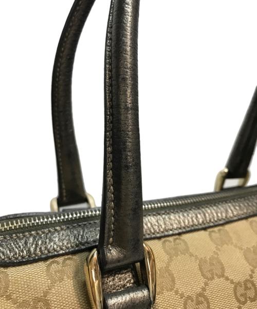GUCCI（グッチ）GUCCI (グッチ) GGキャンバス ミニボストンバッグ ベージュの古着・服飾アイテム