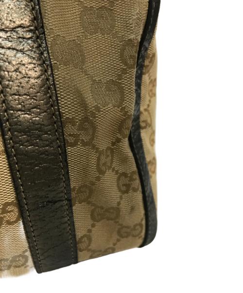 GUCCI（グッチ）GUCCI (グッチ) GGキャンバス ミニボストンバッグ ベージュの古着・服飾アイテム