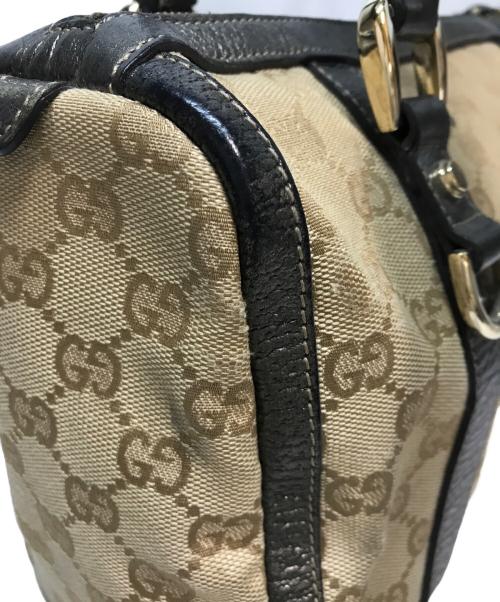 GUCCI（グッチ）GUCCI (グッチ) GGキャンバス ミニボストンバッグ ベージュの古着・服飾アイテム