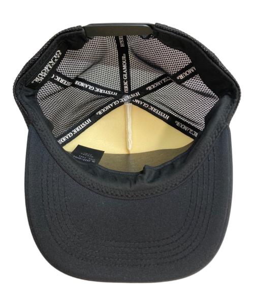 Hysteric Glamour（ヒステリックグラマー）Hysteric Glamour (ヒステリックグラマー) Ridin'Easy Mesh Cap ライディンイージー メッシュキャップ ブラック×ホワイト サイズ:Freeの古着・服飾アイテム