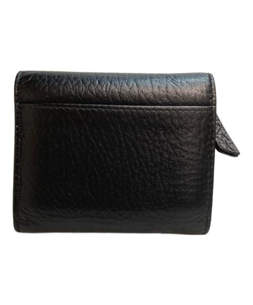 Maison Margiela（メゾンマルジェラ）Maison Margiela (メゾンマルジェラ) 4ステッチ 三つ折り ウォレット　レザー ブラックの古着・服飾アイテム