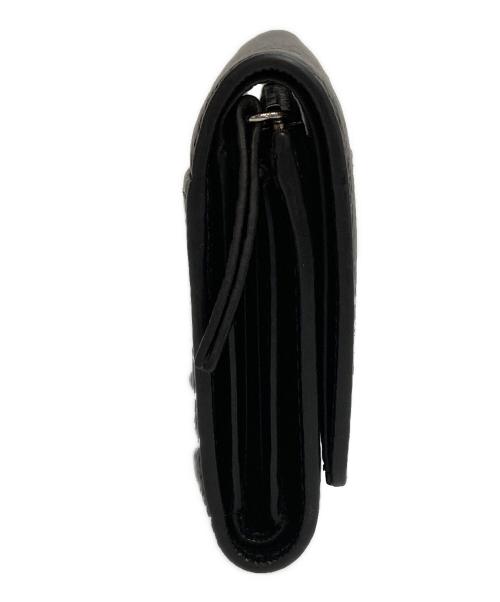Maison Margiela（メゾンマルジェラ）Maison Margiela (メゾンマルジェラ) 4ステッチ 三つ折り ウォレット　レザー ブラックの古着・服飾アイテム
