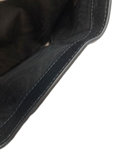 Maison Margiela（メゾンマルジェラ）Maison Margiela (メゾンマルジェラ) 4ステッチ 三つ折り ウォレット　レザー ブラックの古着・服飾アイテム