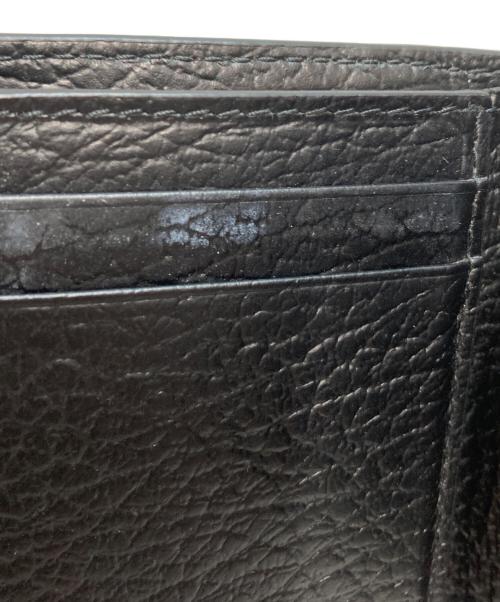 Maison Margiela（メゾンマルジェラ）Maison Margiela (メゾンマルジェラ) 4ステッチ 三つ折り ウォレット　レザー ブラックの古着・服飾アイテム