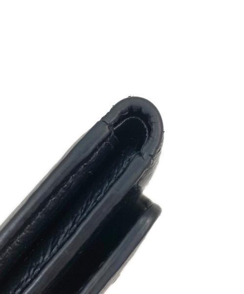 Maison Margiela（メゾンマルジェラ）Maison Margiela (メゾンマルジェラ) 4ステッチ 三つ折り ウォレット　レザー ブラックの古着・服飾アイテム