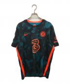 NIKEナイキ）の古着「チェルシーFC ゲームシャツ」｜ネイビー×ブラック