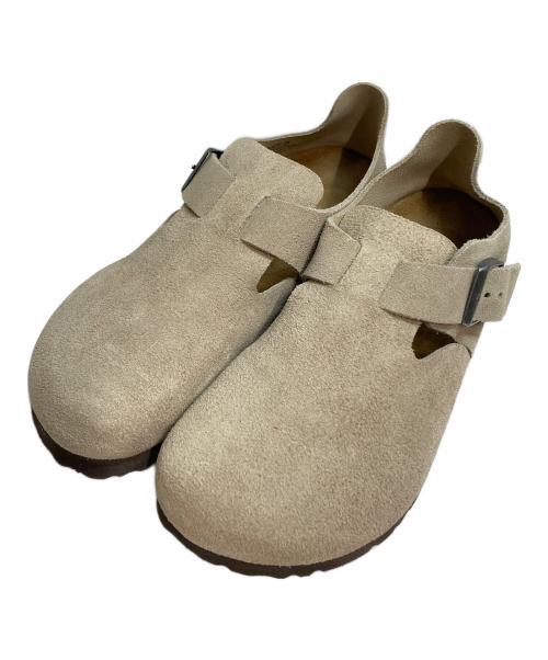 BIRKENSTOCK（ビルケンシュトック）BIRKENSTOCK (ビルケンシュトック) ロンドン サボサンダル スエード ベージュ/トープ サイズ:37の古着・服飾アイテム