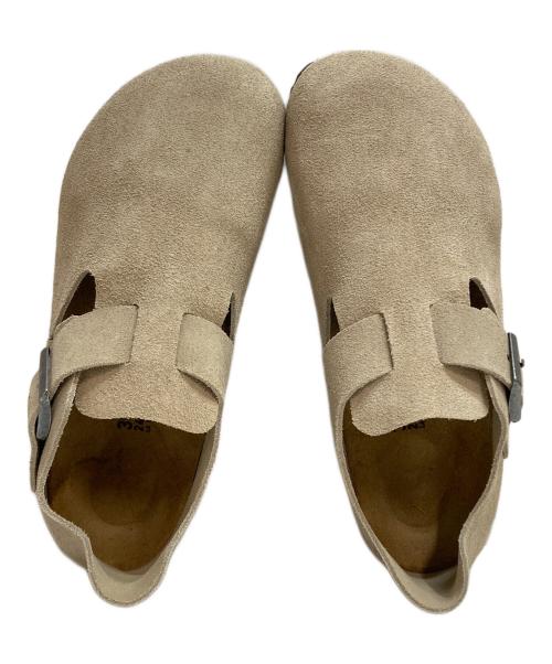 BIRKENSTOCK（ビルケンシュトック）BIRKENSTOCK (ビルケンシュトック) ロンドン サボサンダル スエード ベージュ/トープ サイズ:37の古着・服飾アイテム