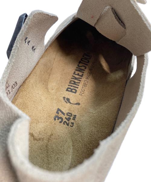 BIRKENSTOCK（ビルケンシュトック）BIRKENSTOCK (ビルケンシュトック) ロンドン サボサンダル スエード ベージュ/トープ サイズ:37の古着・服飾アイテム
